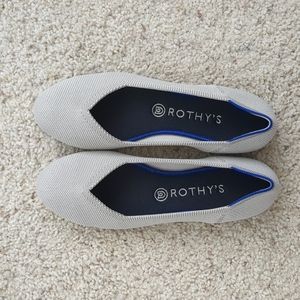 Rothy's Flax Birdseye The Flat sz 9.5 NWOB